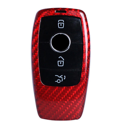 Red Carbon Fiber Remote Key Fob Cover for Mercedes Benz E-Class W213