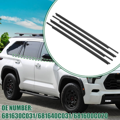 Window Weatherstrip Trim Seal Belt for Toyota (No. 681630C031/681640C031)