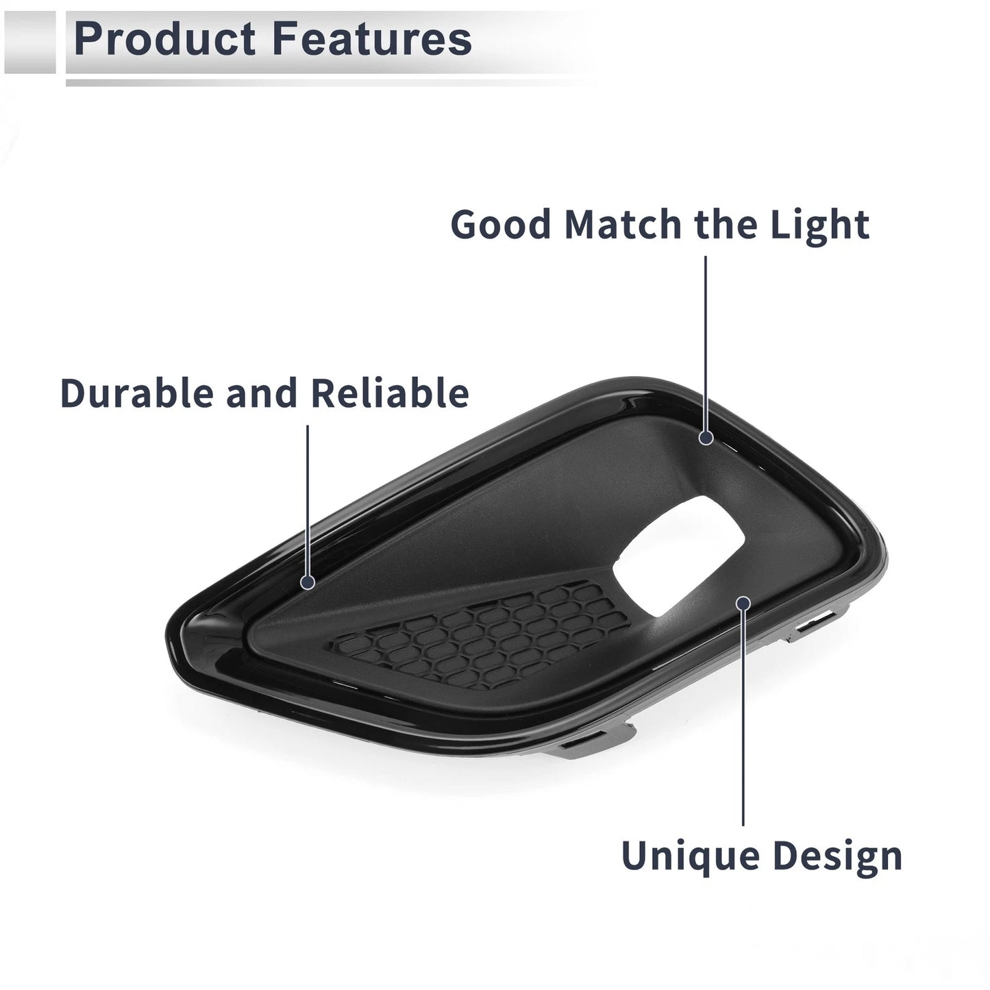 Front Left Fog Light Grill for Jeep Cherokee (2019-2022)