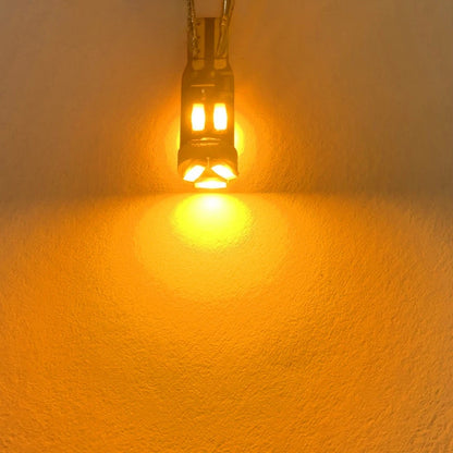 10 x T5 7SMD Yellow LED Dash Light Bulbs for Instrument Panel (Fits Various)