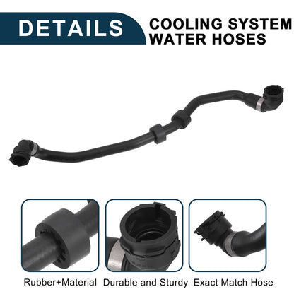 Radiator Hose for BMW 528i xDrive 2.0L (2012-2016) - Black 1 Pcs