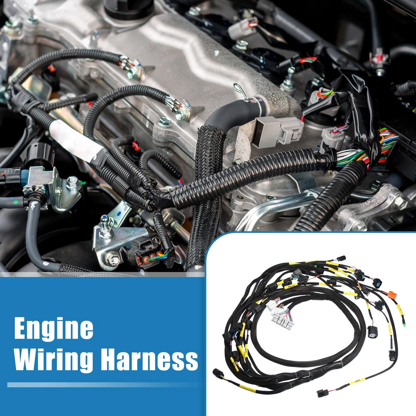 Engine Wiring Harness for Honda Acura K-Swap CRX K20 K24 K-Series (2001-2023)