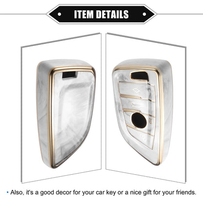 TPU Gray 4 Buttons Remote Smart Key Fob Cover for BMW 3 4 5 6 7 Series