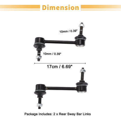2 x Rear Stabilizer Sway Bar Links for Lincoln MKT, Ford Flex (2009-2010)