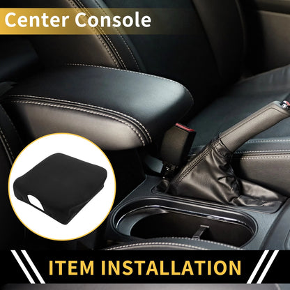 Center Console Lid Armrest Cover for Dodge Ram (2010-2023) - Microfiber Leather