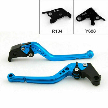 Racing Lever Set for Yamaha YZF R6 (05-14), YZF R1 (04-08), R6S Blue
