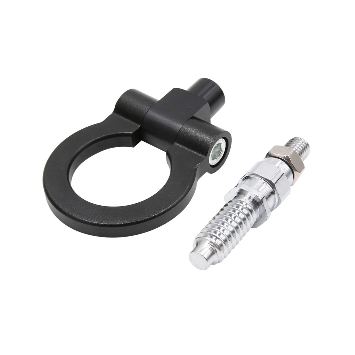 Trailer Ring Eye Towing Hook Screw Black Aluminum Alloy for BMW E Series