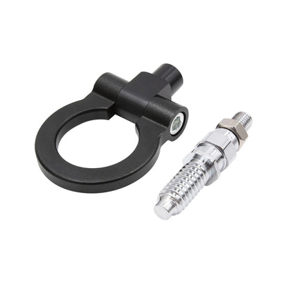 Trailer Ring Eye Towing Hook Screw Black Aluminum Alloy for BMW E Series