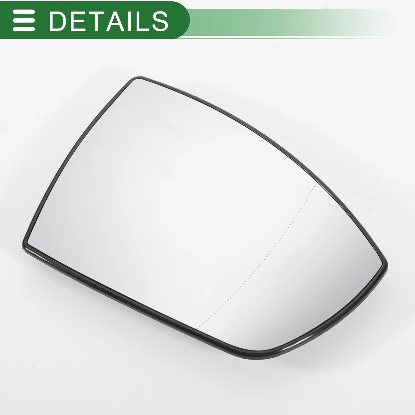 Right Side White Heated Mirror Glass for Ford Kuga (2012-2019)