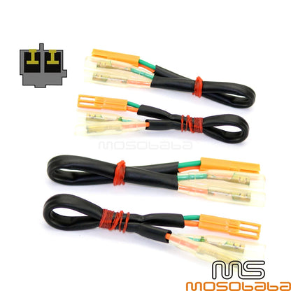 4 x Turn Signal Wiring Plug Adapters for Honda CBR 1000RR, VT 750 (2004-2023)