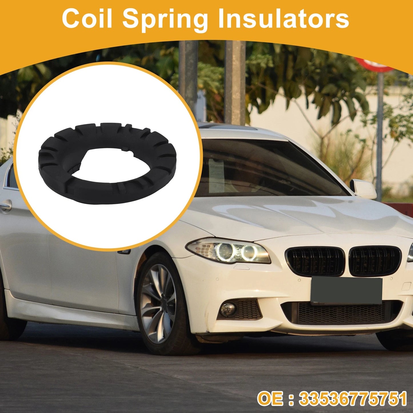 Coil Spring Insulators for BMW F10 2009-2013 Rubber 1 x Pair