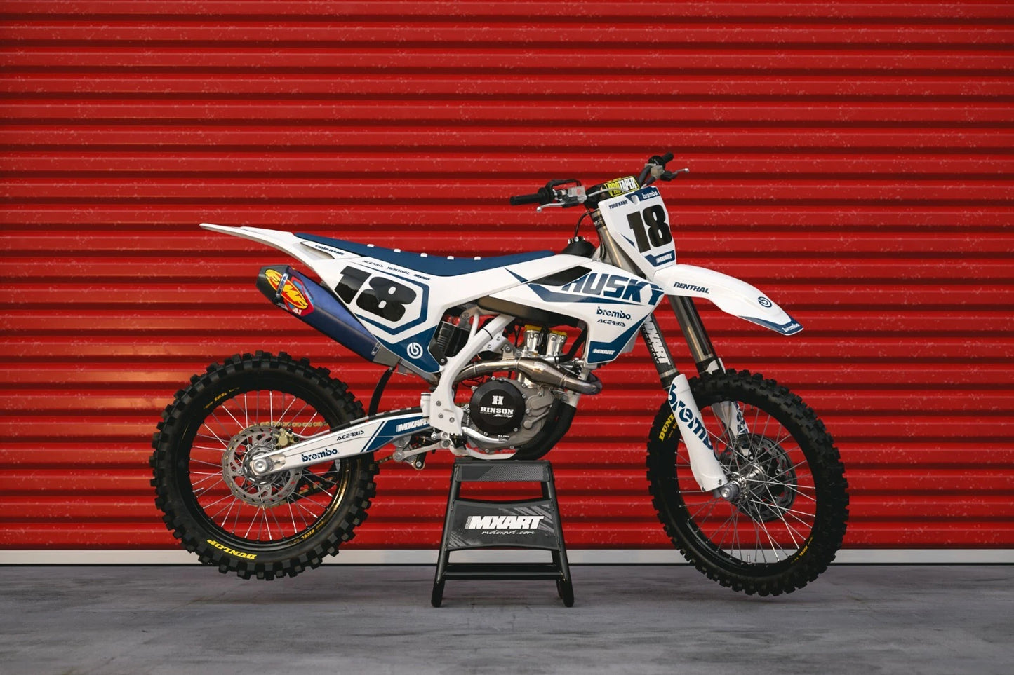 Graphics Kit HAMMER WHITE for Husqvarna TC 50 (2017-2021)