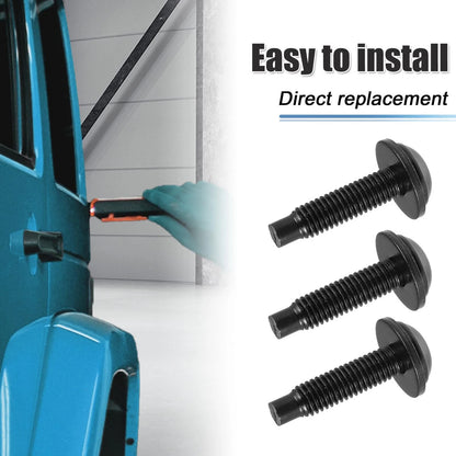Extra Long Black Torx Screws for Jeep Wrangler (2007-2018) - 6 pcs