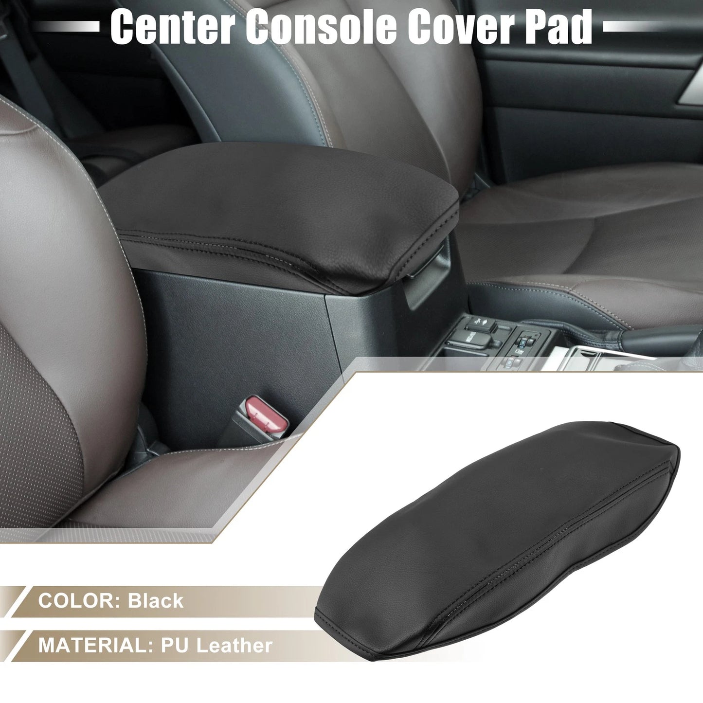 Car Center Console Armrest Cover for Toyota RAV4 (2013-2018) - Black