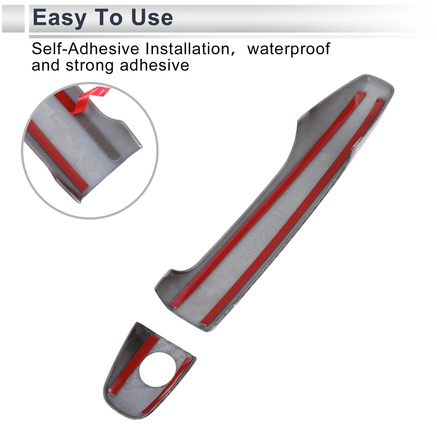 Carbon Fiber Black Door Handle Cover Trim for Toyota Prius (2010-2015)