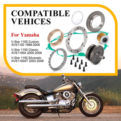Starter Clutch Gear Kit for Yamaha XVS1100 (1999–2009)