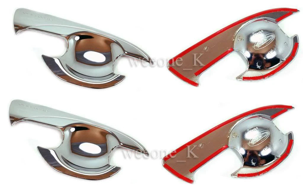 4 x Chrome Door Handle Bowls for Mazda BT50 (2012-2015)