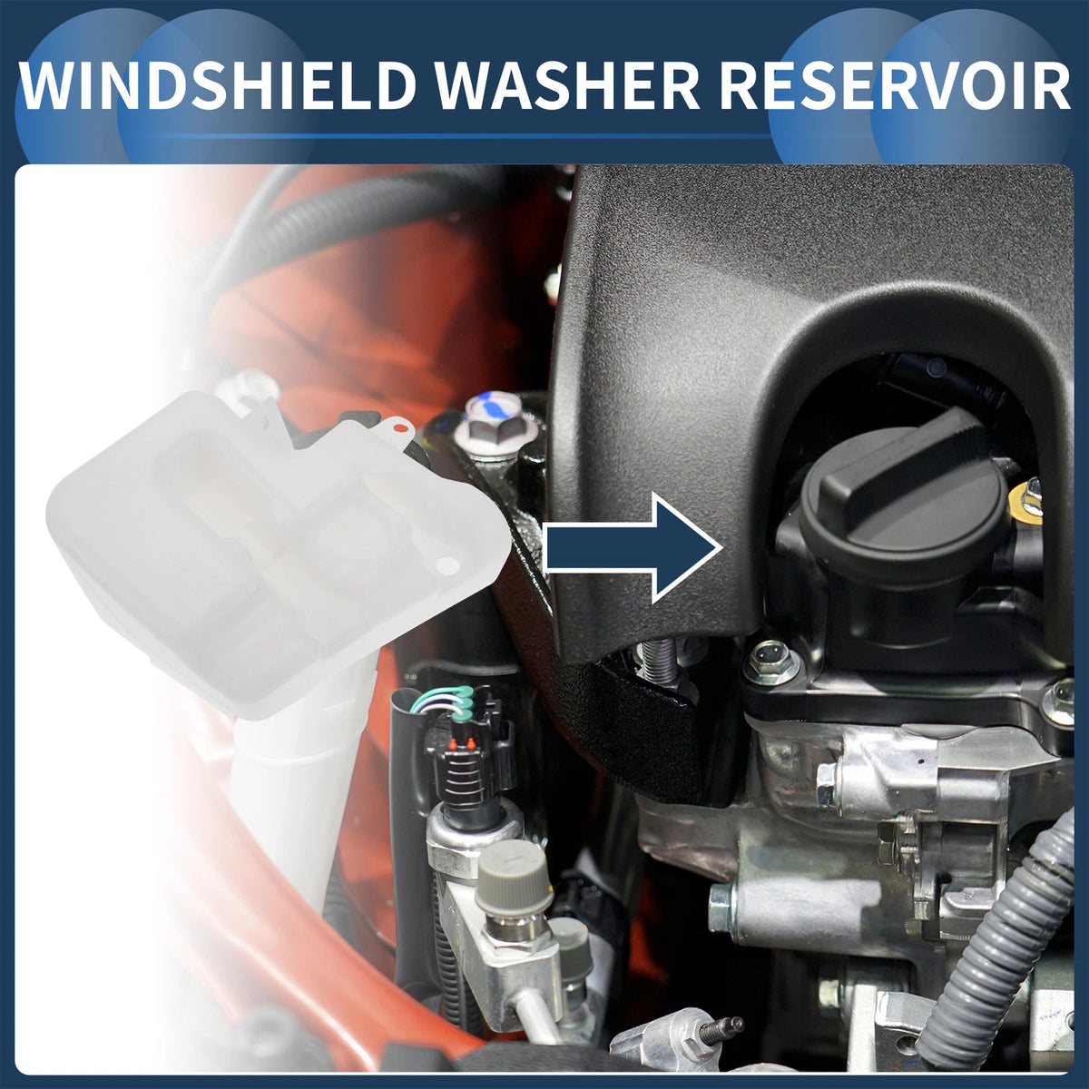 Windshield Washer Reservoir for Land Rover Range Rover Sport (2006-2009)