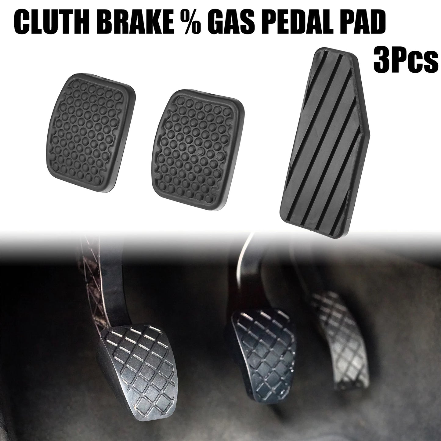 3 x Clutch Brake Gas Pedal Covers for Suzuki Aerio (2001-2007)