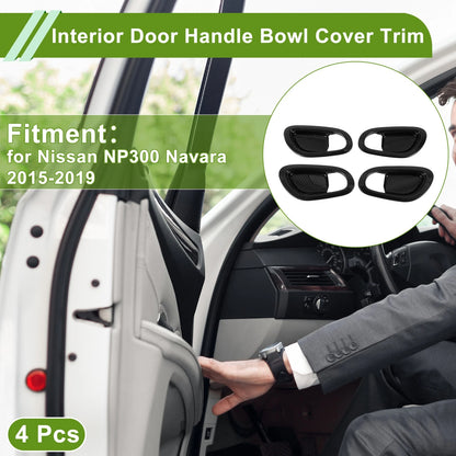 Interior Door Handle Bowl Cover Trim for Nissan NP300 Navara (2015-2023)