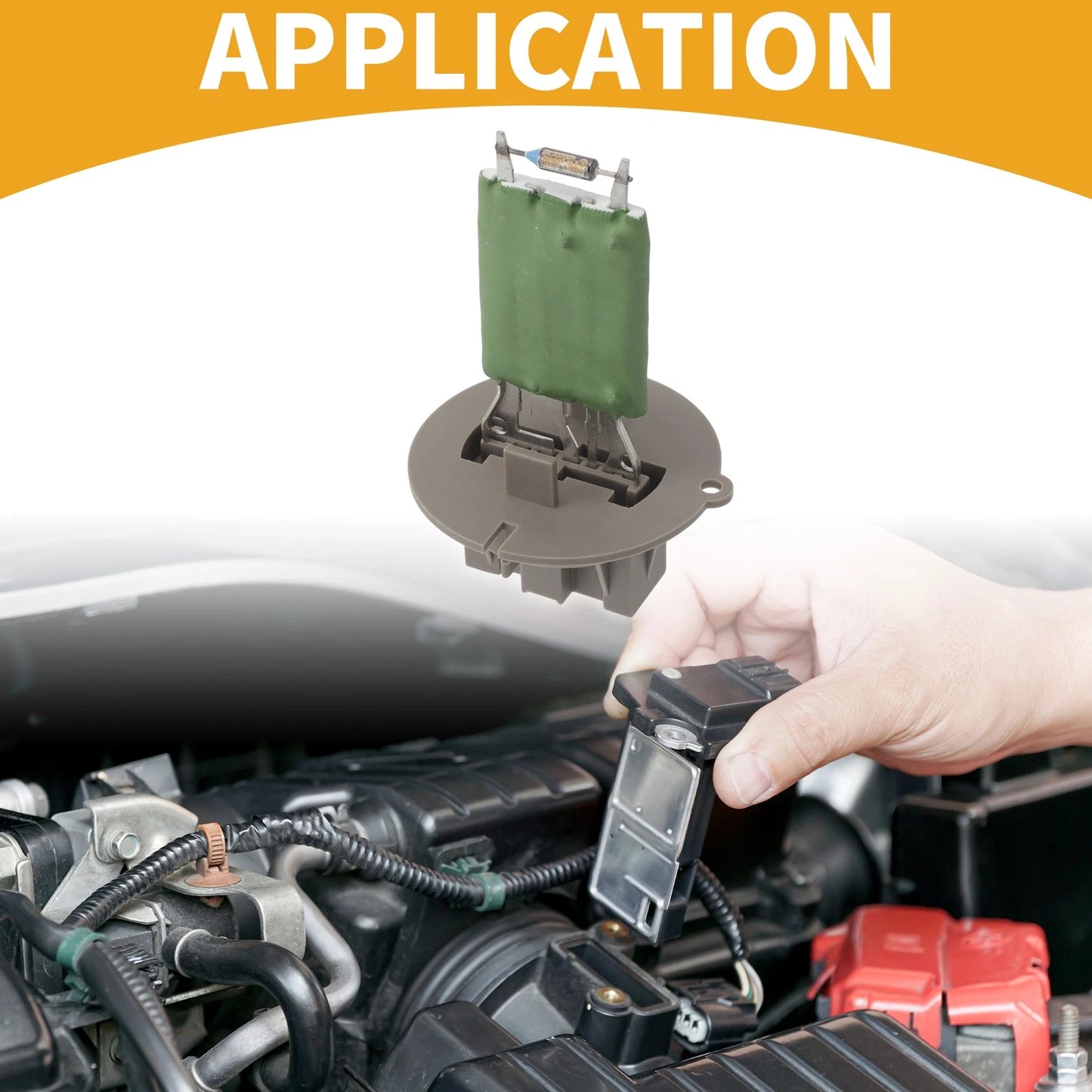 Blower Motor Resistor for HVAC - Compatible with Various Models (No.6450JN)