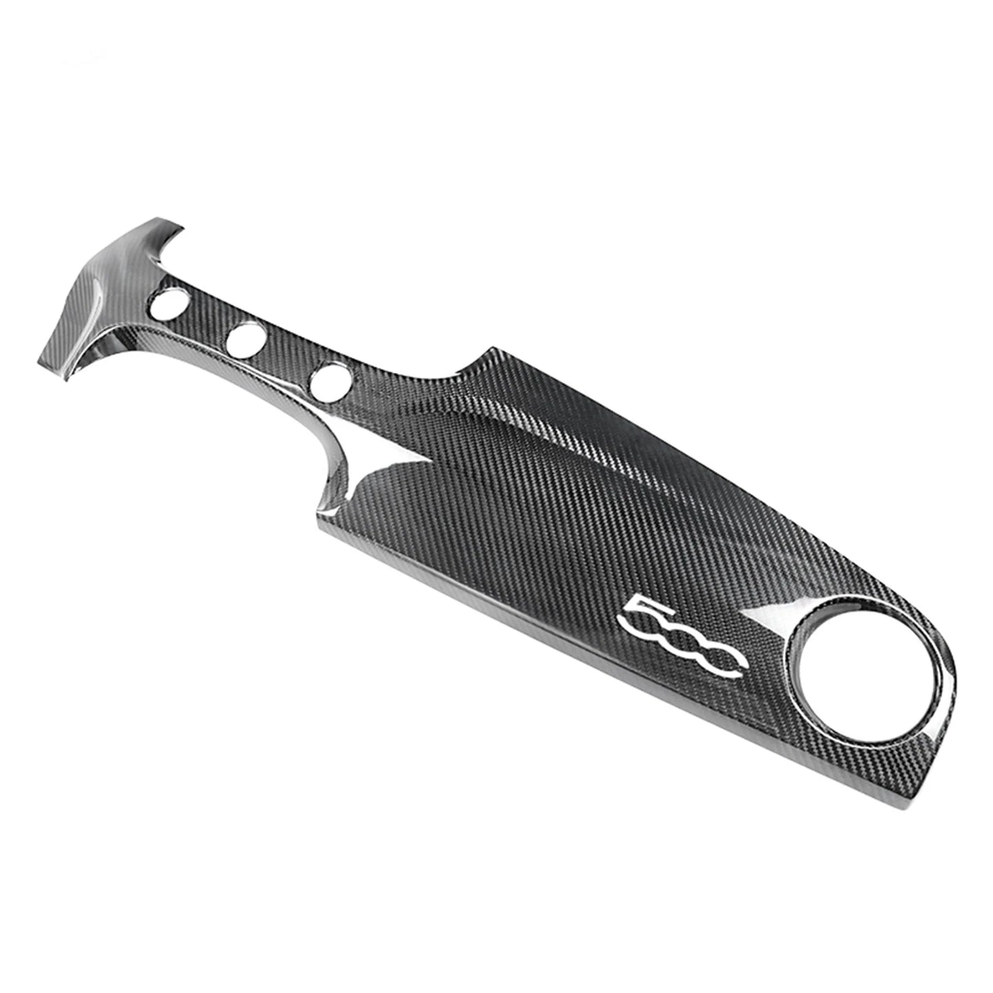 Carbon Fiber Dashboard Cover Trim for Fiat 500 (2016-2023)