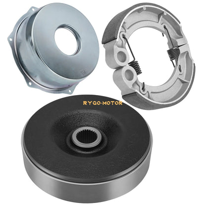 Rear Brake Drum Hub Cover with Shoes for Yamaha Grizzly (2007–2014)