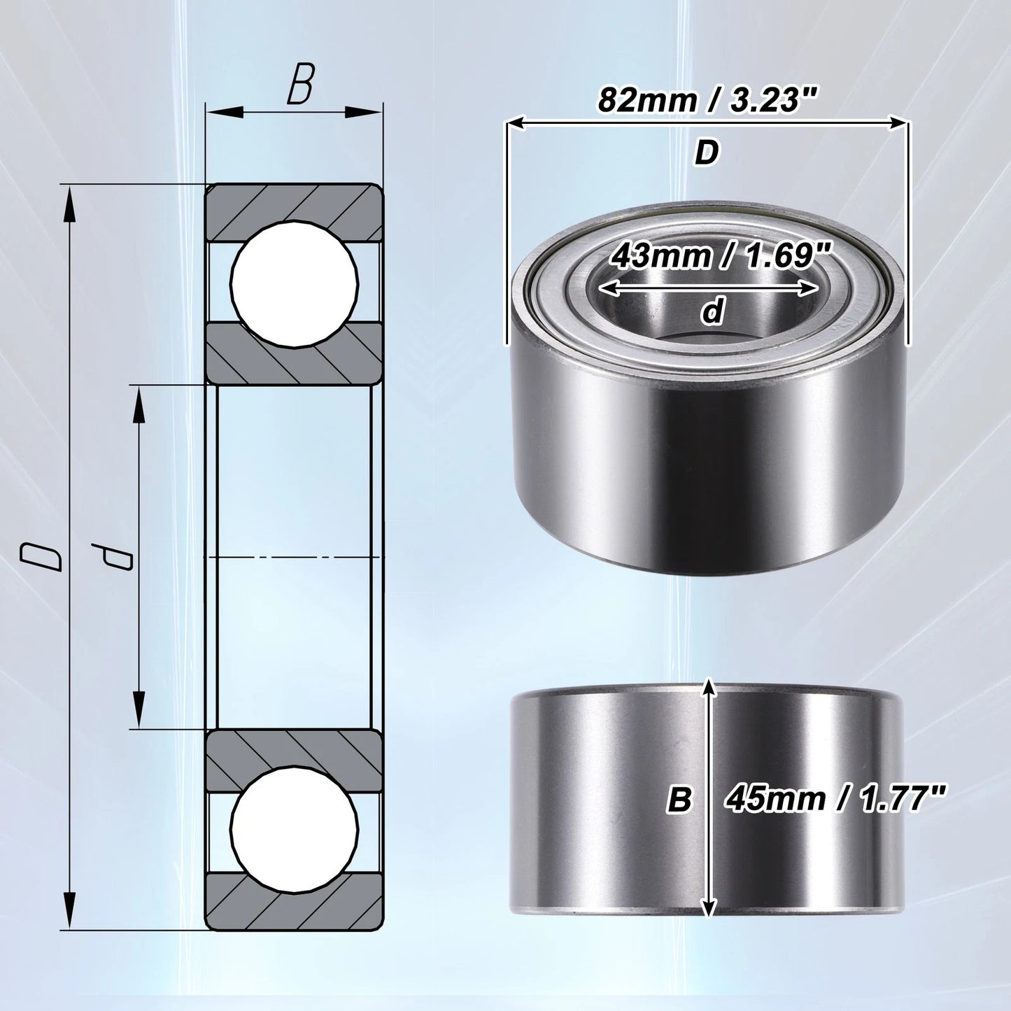Front Wheel Bearings for Lexus RX300 (1999-2003)