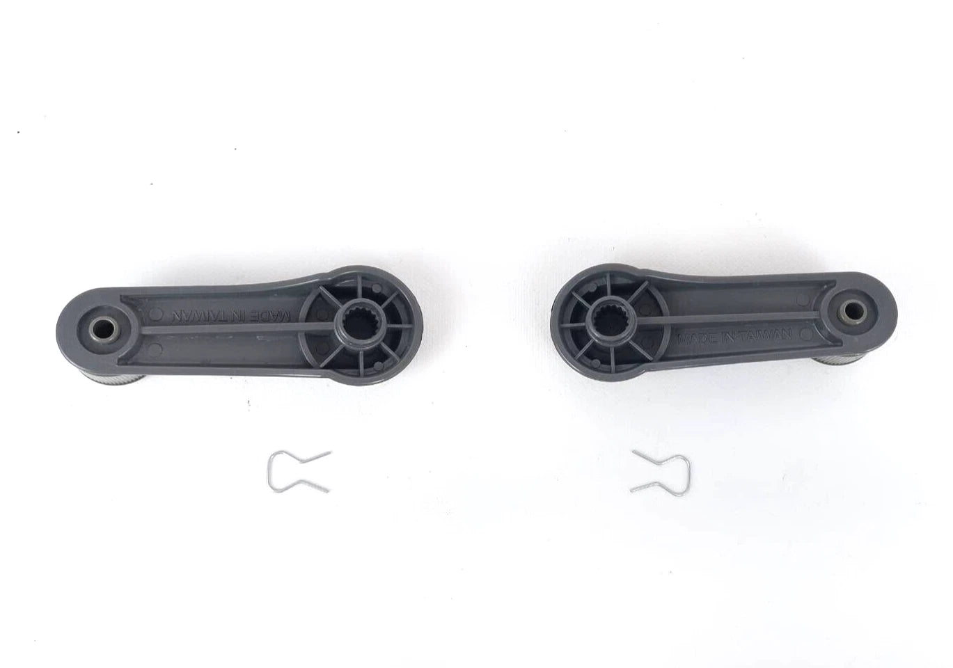2 x Grey Window Winder Handles for Nissan Navara D21 D22 Patrol (1986-2004)
