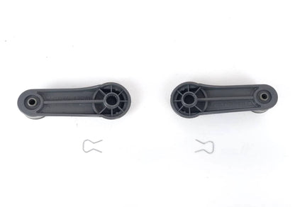 2 x Grey Window Winder Handles for Nissan Navara D21 D22 Patrol (1986-2004)