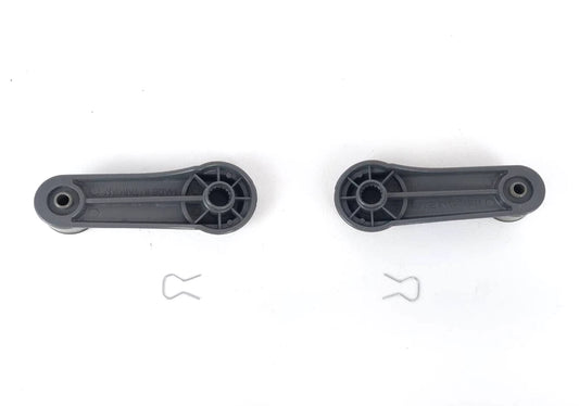2 x Grey Window Winder Handles for Nissan Navara D21 D22 Patrol (1986-2004)