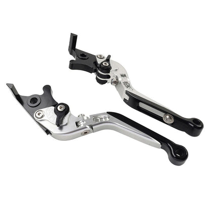 CNC Silver Extendable Brake Clutch Levers for Kawasaki ZX10R/RR/KRT/SE (16-20)