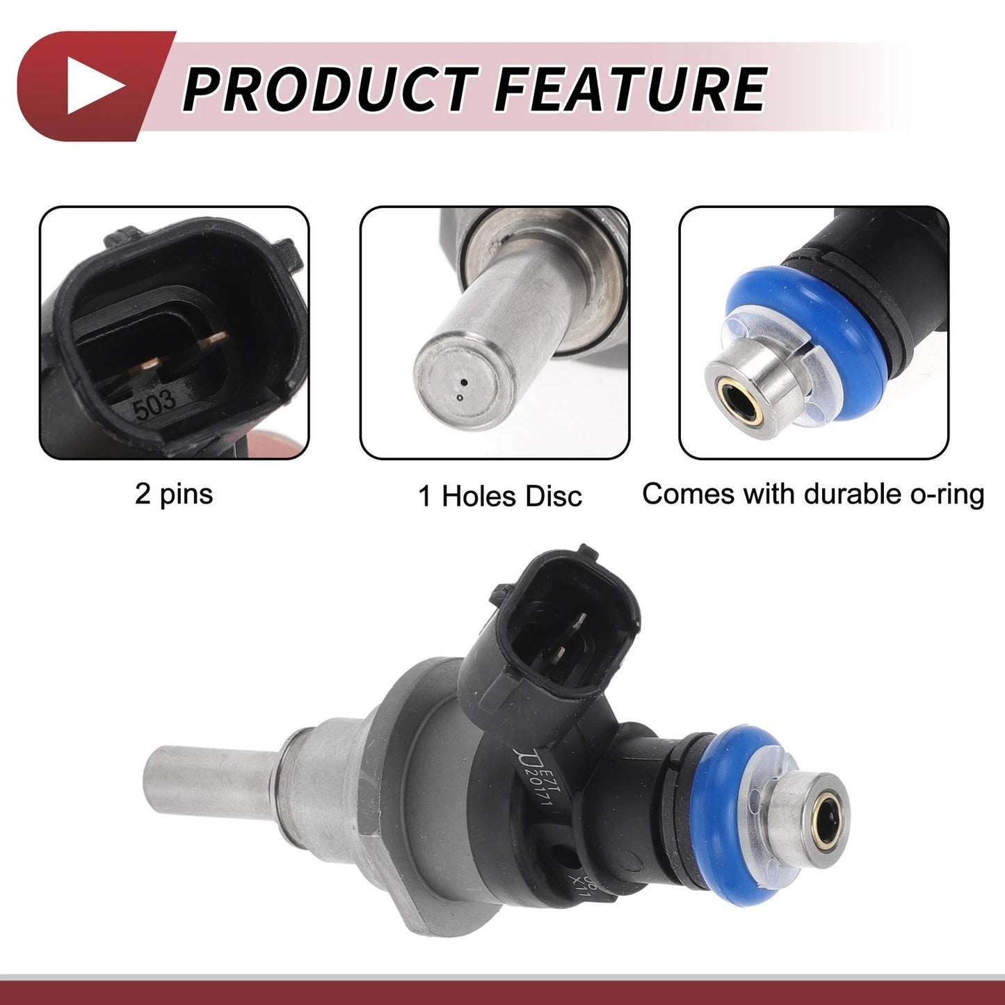 Fuel Injector for Mazda CX-7 2.3 (2007-2012) 1 x Black
