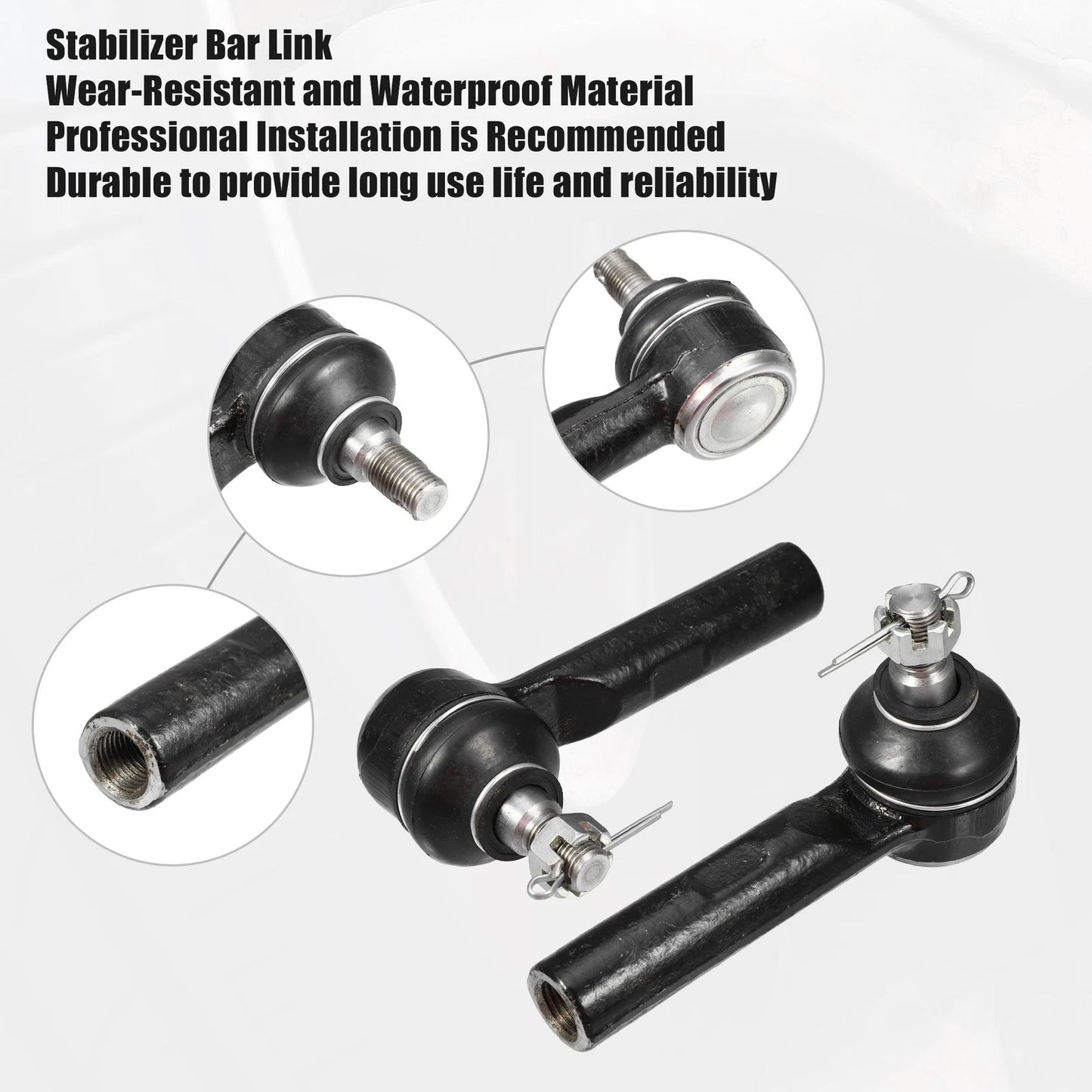 6 x Front Outer Inner Tie Rod End Links for Toyota Matrix (2003-2008)