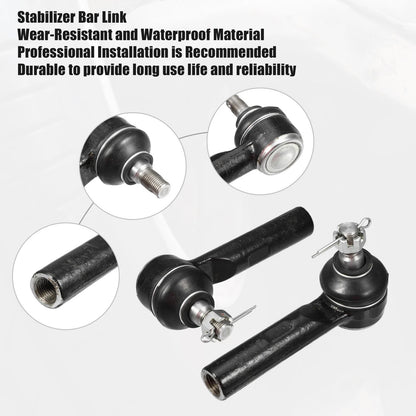 6 x Front Outer Inner Tie Rod End Links for Toyota Matrix (2003-2008)