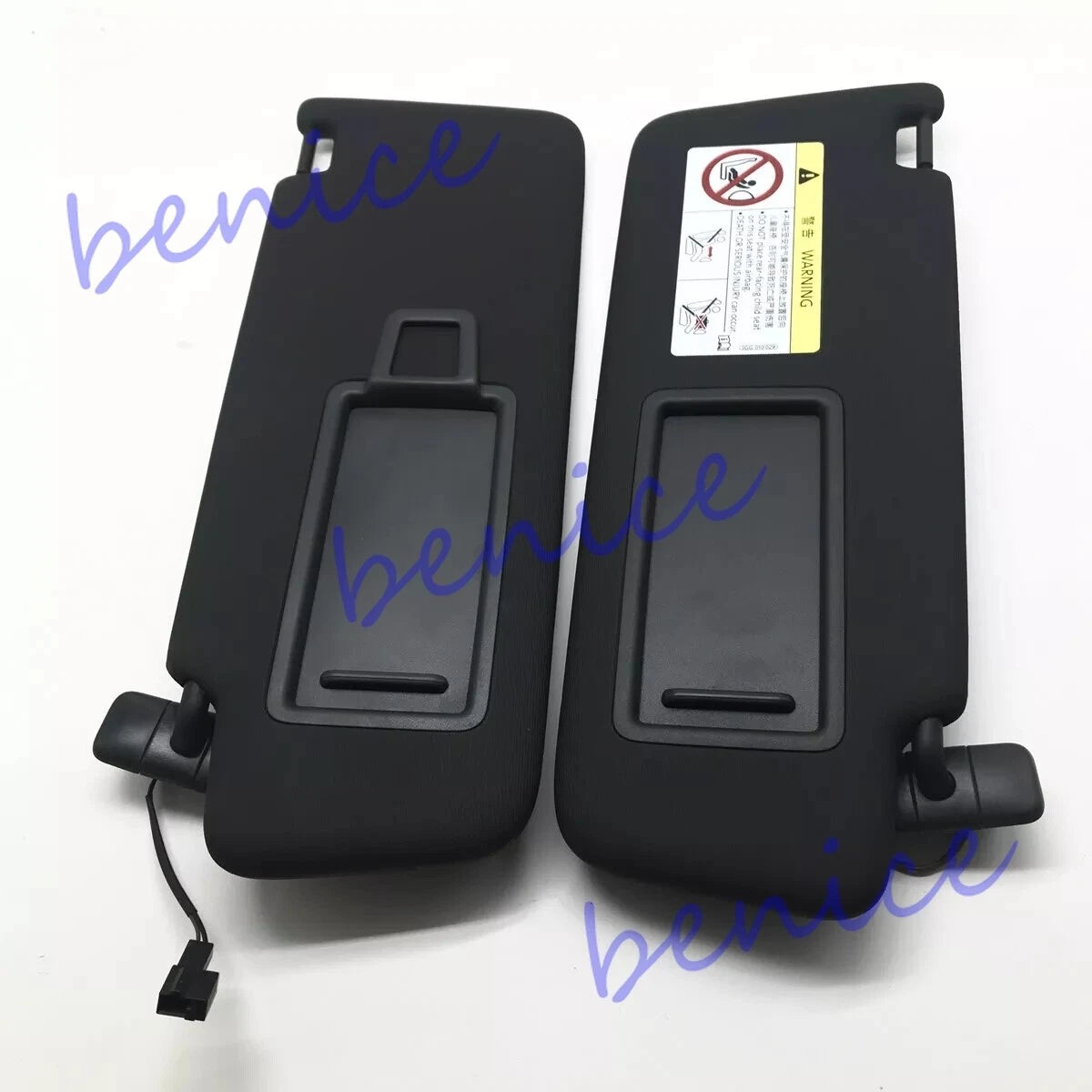 2 x Front Sun Visor Panel Makeup Mirror for Jetta Golf 7 MK7 T-Cross Passat B8