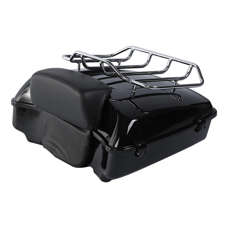 Chopped Trunk Backrest Rack Solo Mount for Harley Street Glide (2014-2025)