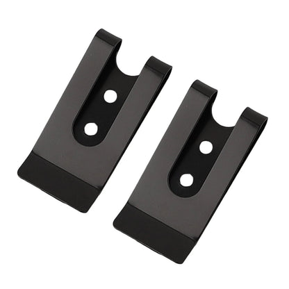 Belt Clip Hook 2 x Flat Base Manganese Steel Accessories for Vehicle
