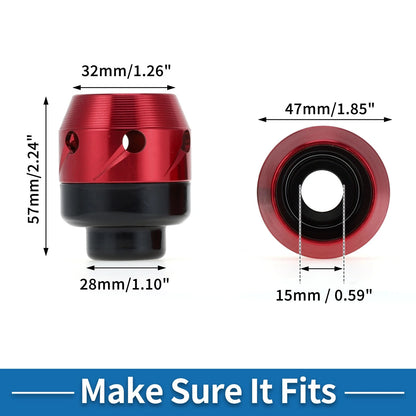 2 x Front Fork Frame Sliders Aluminum Alloy Red for Motorcycle