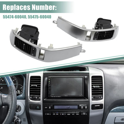 2 x Pair A/C Air Vent Outlet Panel Assembly for Toyota Land Cruiser Prado