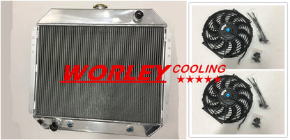 44mm Aluminum Radiator + Fans for Ford F-250 (1968-1979)