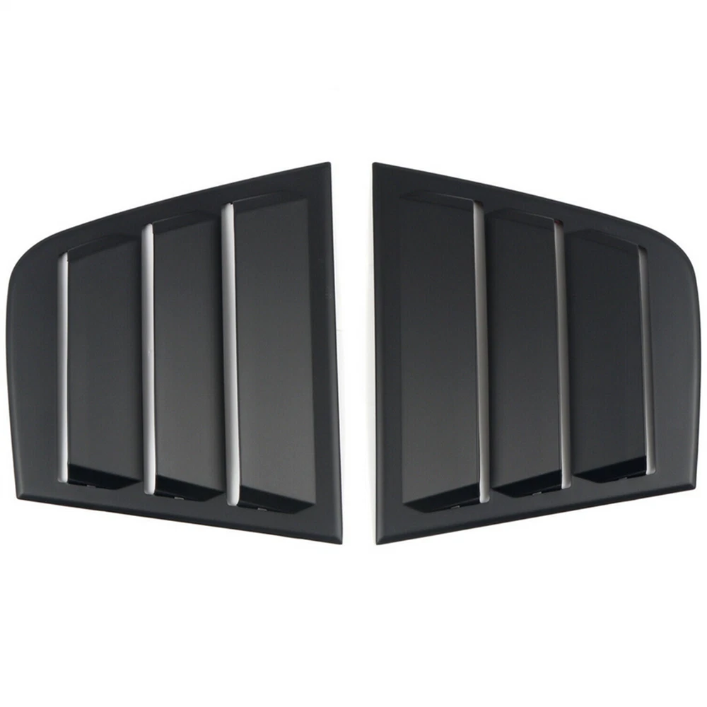 Rear Side Window Vent Louvers for Dodge Charger (2011-2021) Glossy Black