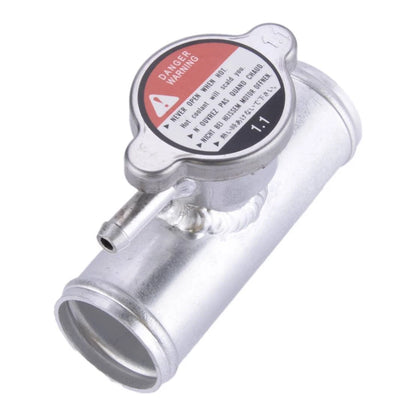 38mm Aluminum Radiator Coolant Inline Filler Neck Hose w/ Cap for Car Model