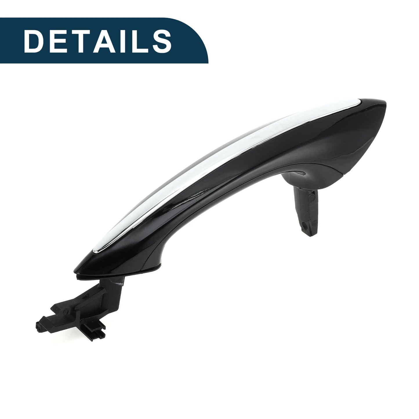 Exterior Door Handle for BMW F07 (2010-2017) Front Right Black Silver Tone