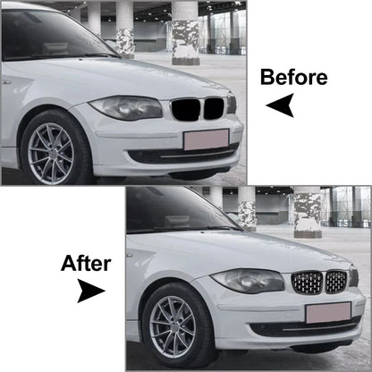 Diamond Front Kidney Grill for BMW 1 Series E81 E82 E87 E88 (2004-2013)