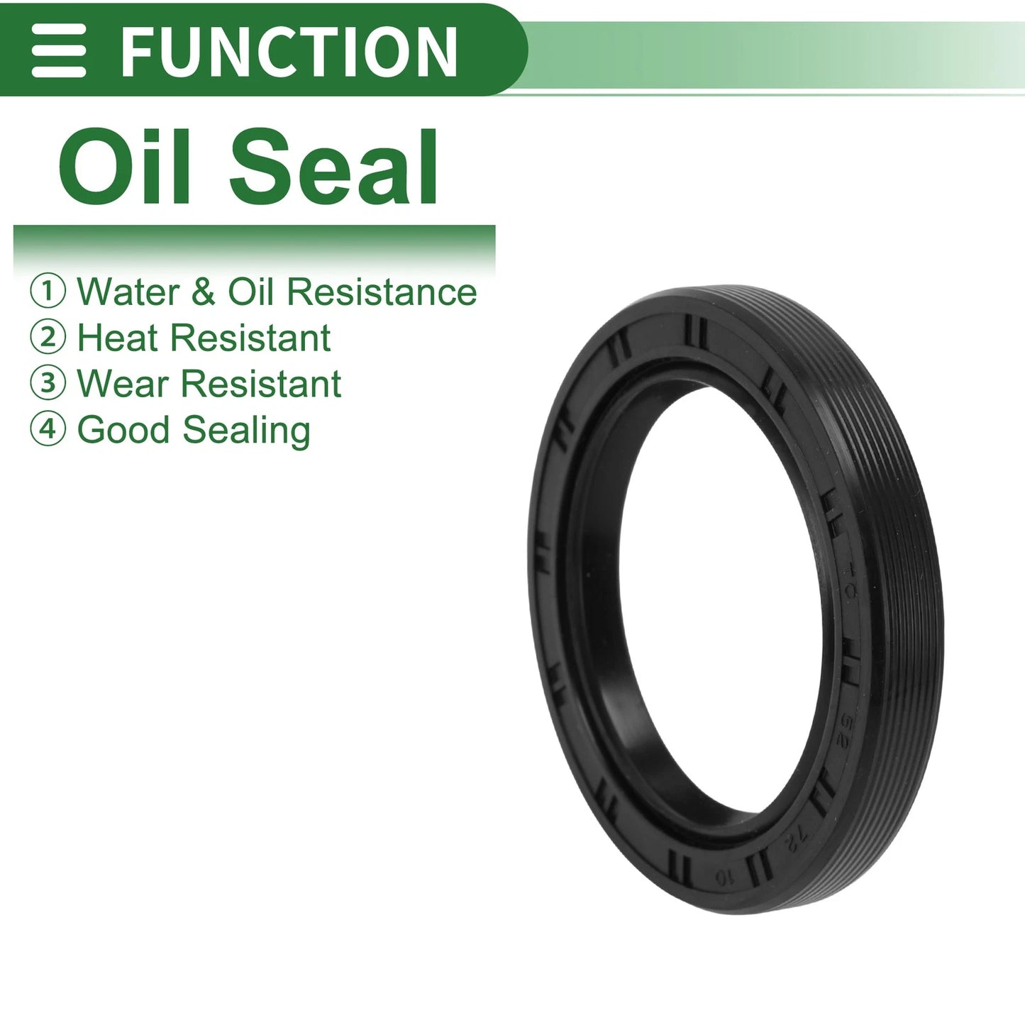 Oil Seal / 52x72x10mm / Seal Ring Rotary Shaft Seal NBR Rubber