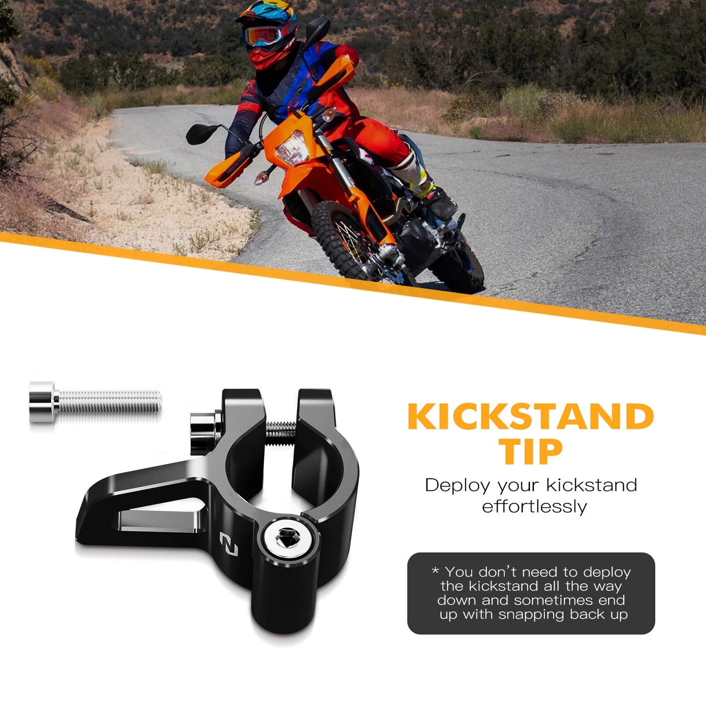 Fat Foot Kickstand Tip for KTM 690 Enduro R (2008-2023)