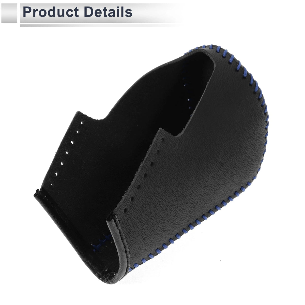 Black Blue Faux Leather Gear Shift Knob Cover for BMW 3 Series (2004-2012)