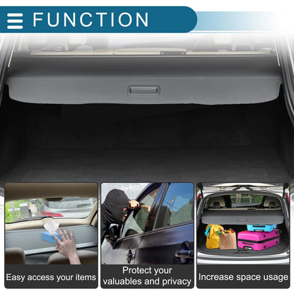 Rear Trunk Parcel Shelf Retractable Cargo Cover for Infiniti QX55 (2022-2025)