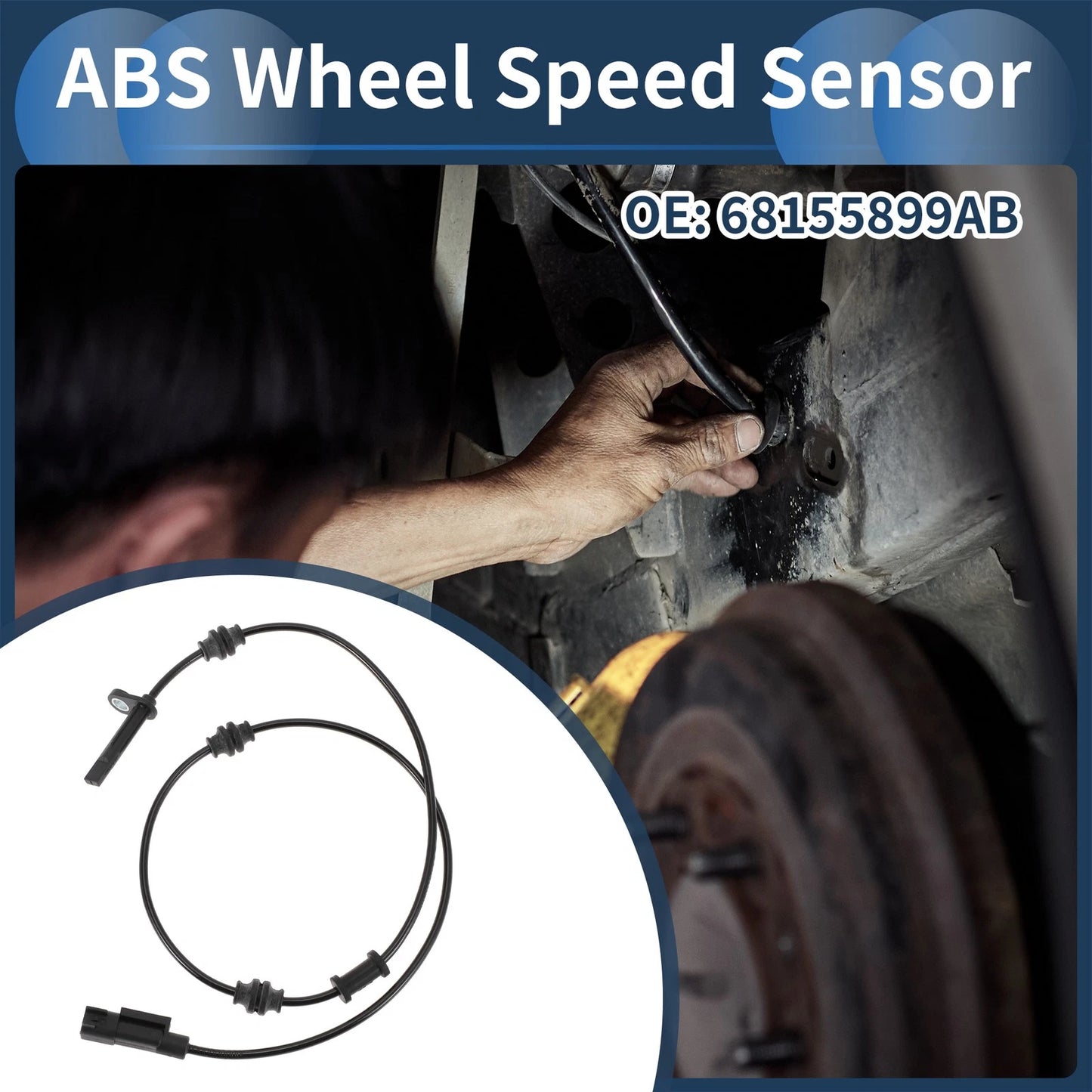 ABS Wheel Speed Sensor for Chrysler 200 Rear (2016-2017)